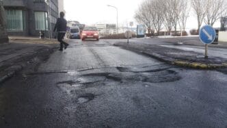 Hætta á að holur myndist í þessu tíðarfari