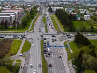 Framkvæmdir á fjölförnustu ljósstýrðu gatnamótum borgarinnar