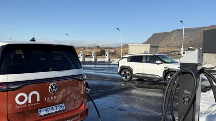 Öflugar hleðslustöðvar á Selfossi